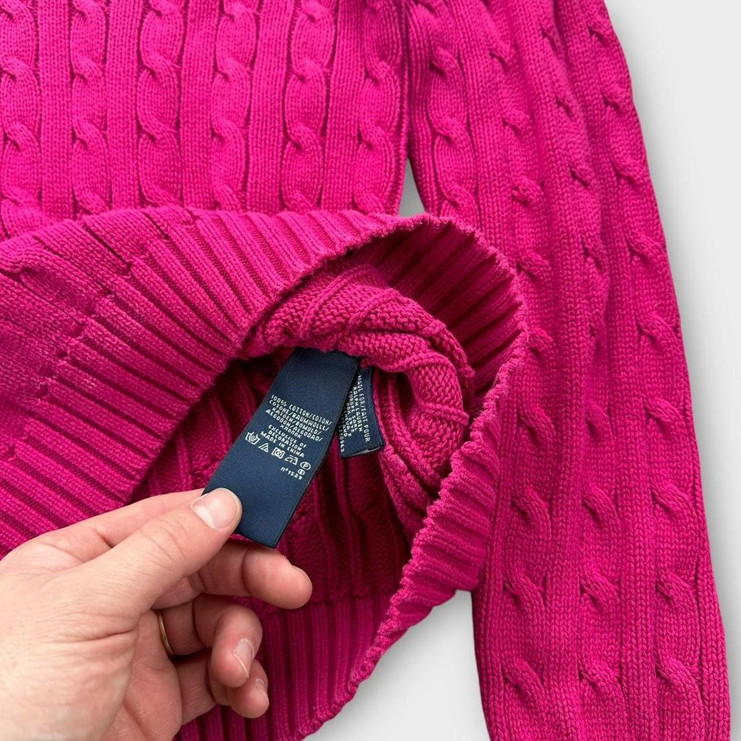 Ralph Lauren kabelstrikket trøje - medium