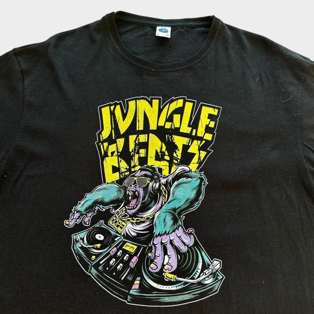 Jungle DJ grafisk t-shirt - XL