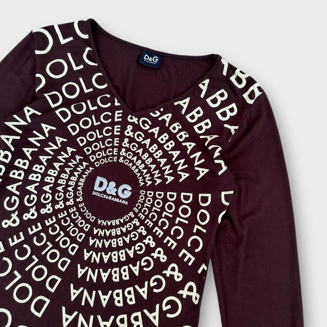 D&G Y2K top BROWN - large til kvinder