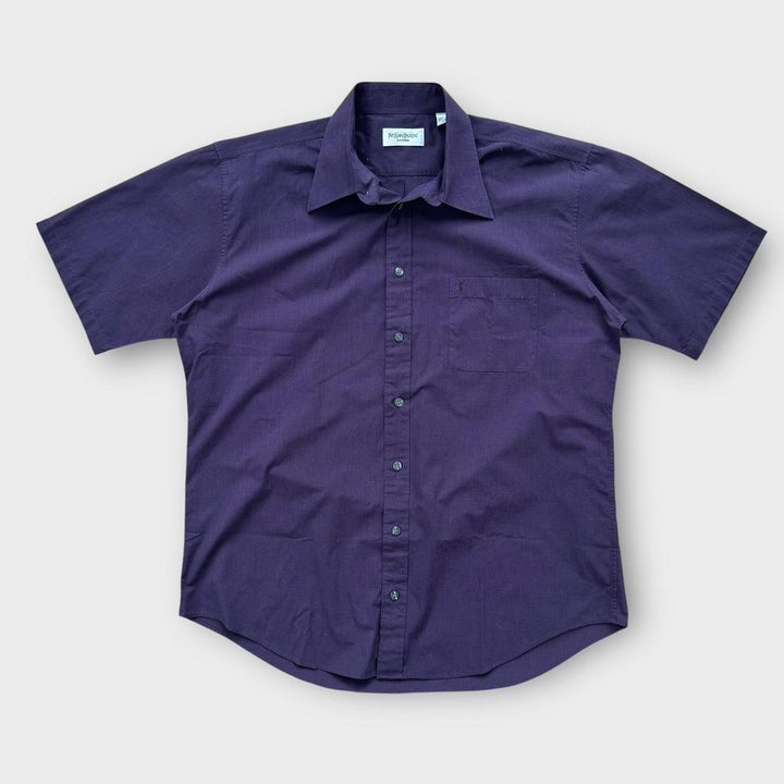 Vintage YSL kortærmet skjorte - stor