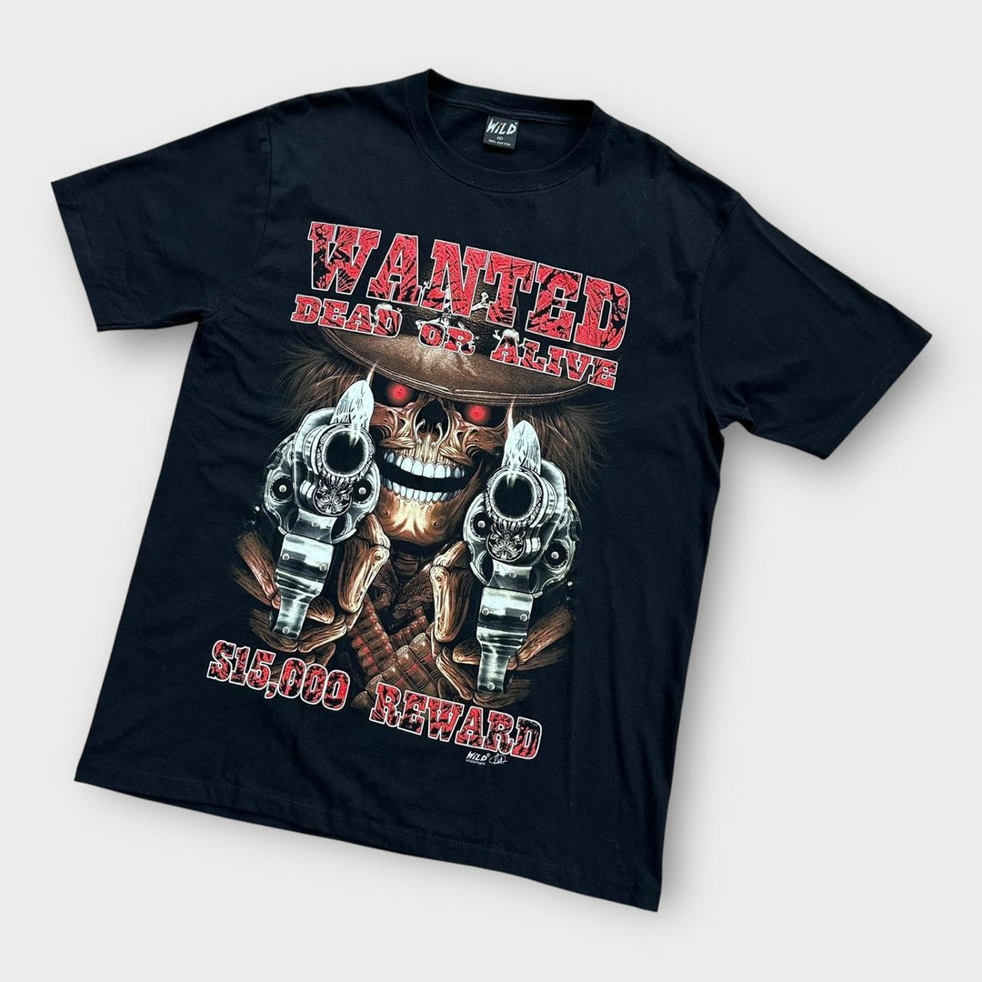 Skull grafisk t-shirt - XL