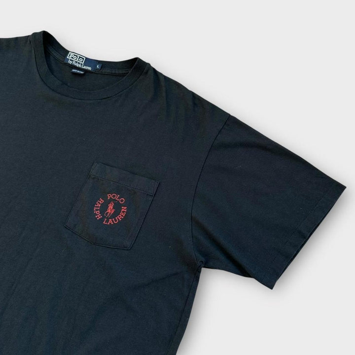 Vintage Ralph Lauren lomme-t-shirt - stor