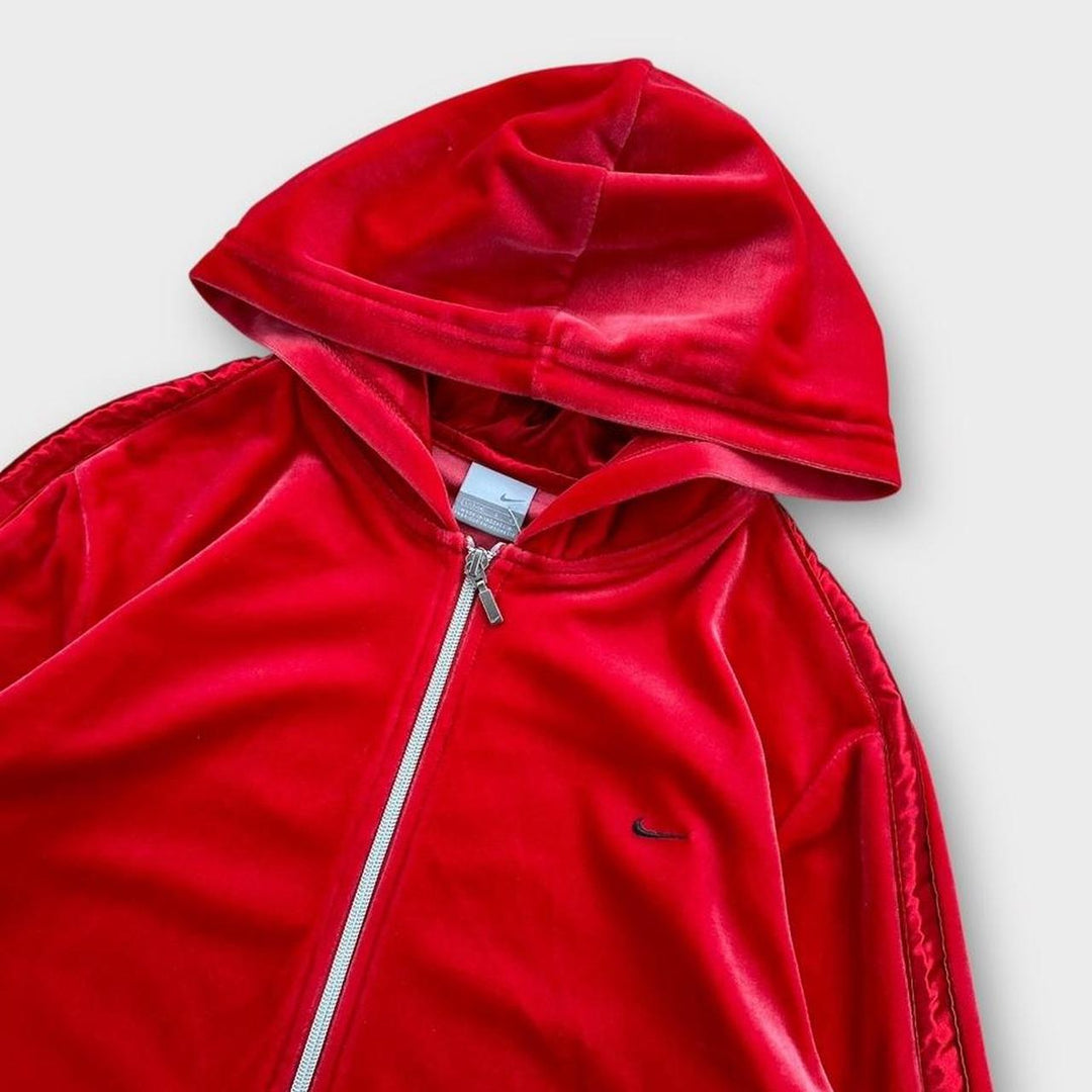 Nike velour hættetrøje - large til kvinder
