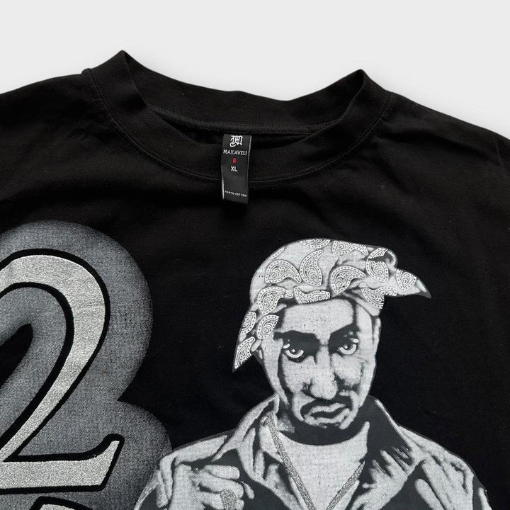 Vintage Tupac grafisk t-shirt - XL