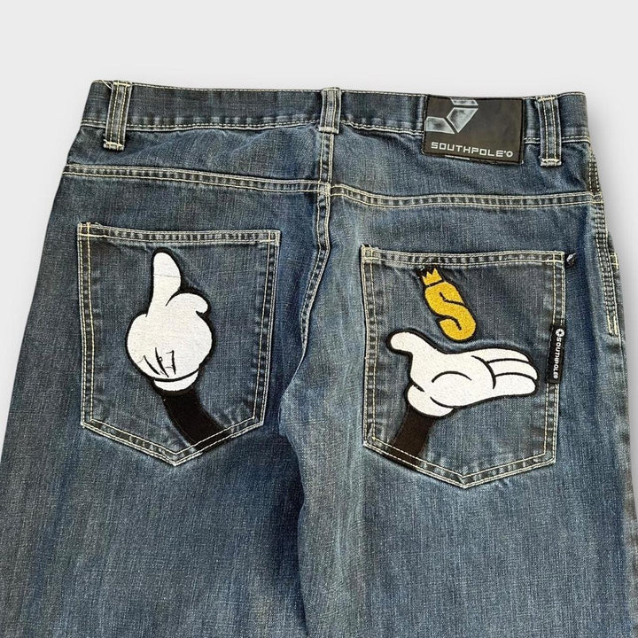 Southpole hip hop baggy jeans - 34 tommer