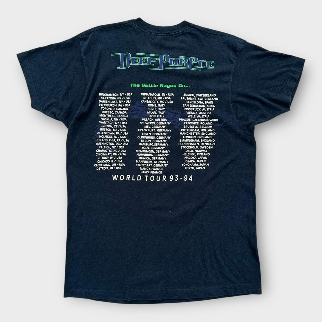 Vintage 1993 Deep Purple bånd-t-shirt - stor