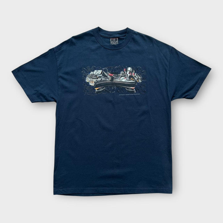 Y2K hip hop grafisk t-shirt - XL