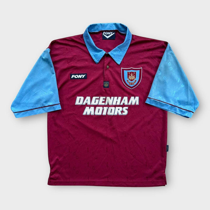Vintage West Ham fodboldtrøje - stor (baggy)