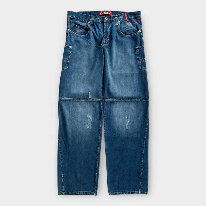 Vintage Y2K jeans med brede ben - 36 (måler som 38 tommer)