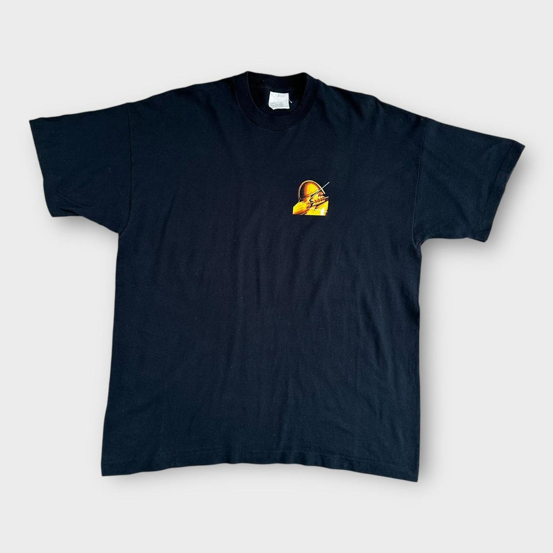 Vintage Strong bue grafisk t-shirt - XL