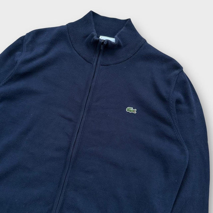 Lacoste striktrøje med lynlås - medium