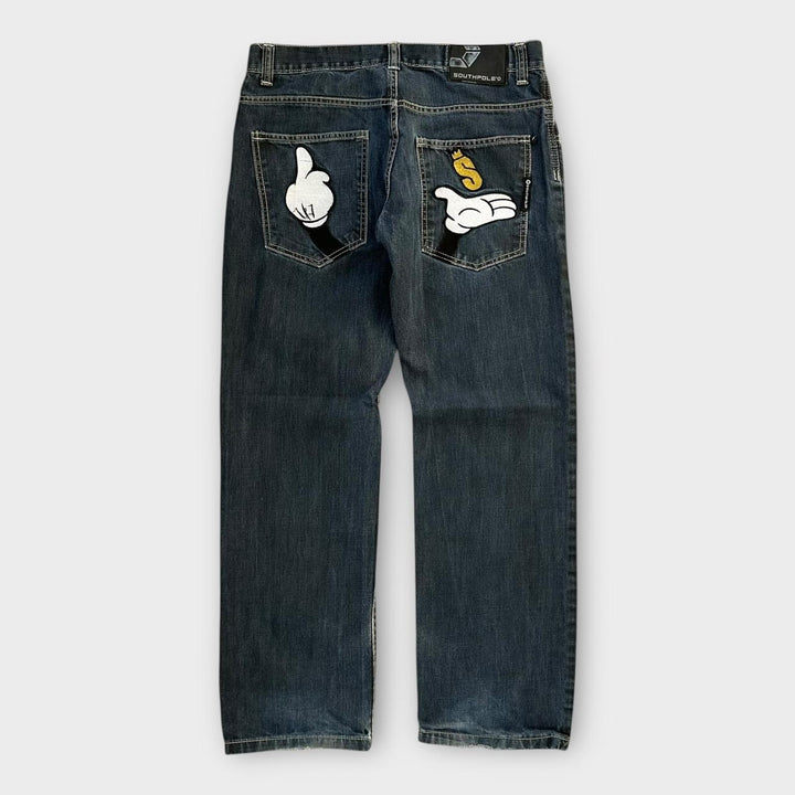 Southpole hip hop baggy jeans - 34 tommer