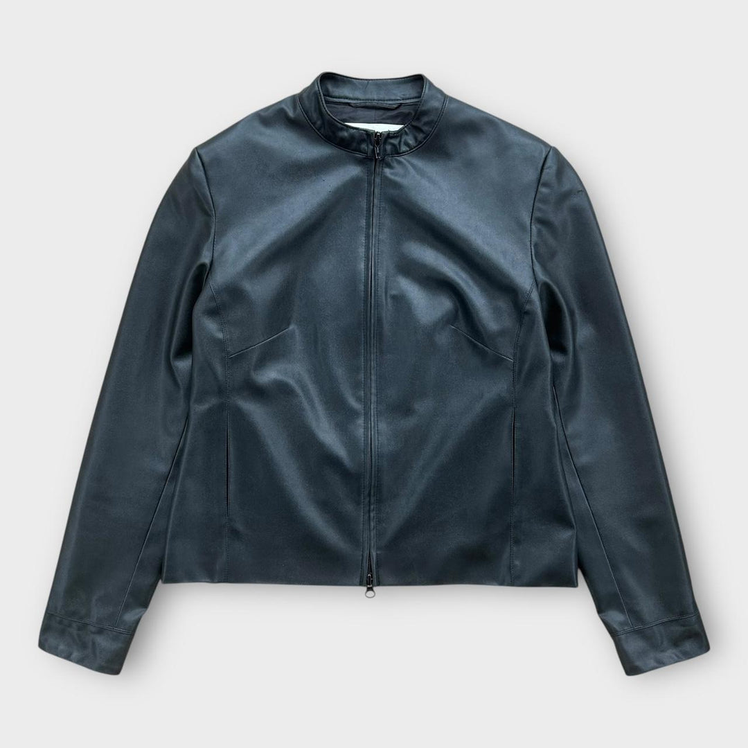 Vintage Y2K læderjakke til kvinder - UK12