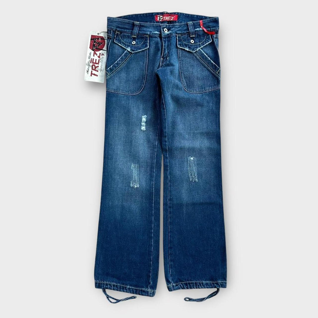 Vintage Y2K jeans med brede ben - 32 tommer