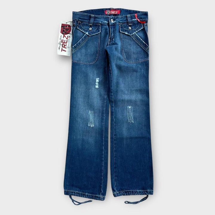 Vintage Y2K jeans med brede ben - 32 tommer