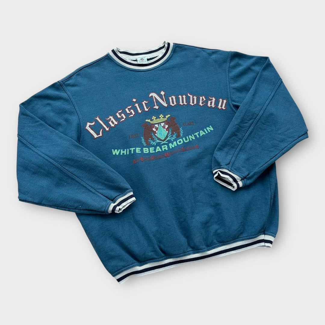 Vintage grafisk sweatshirt - stor