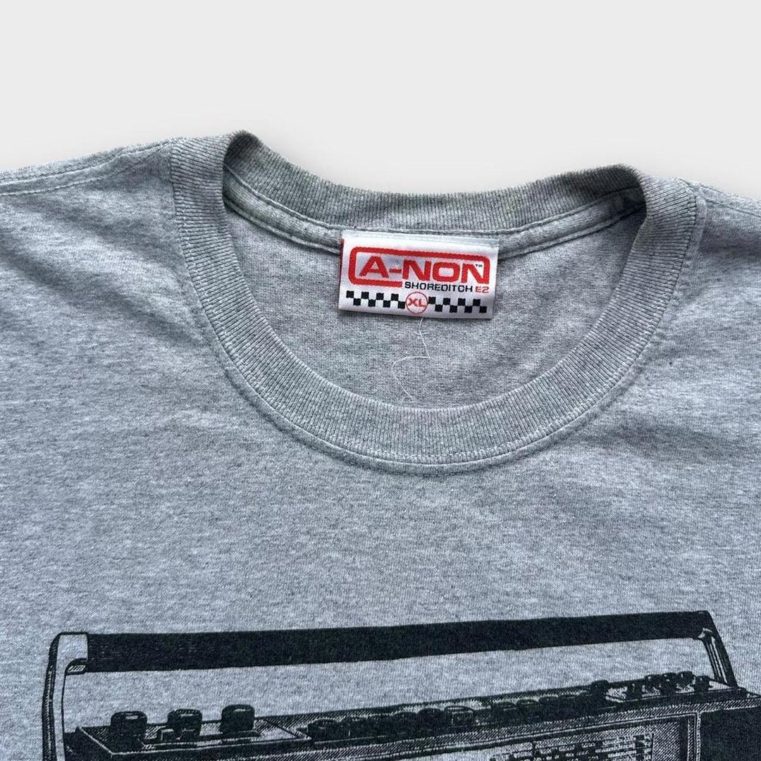 DJ tape grafisk t-shirt - XL