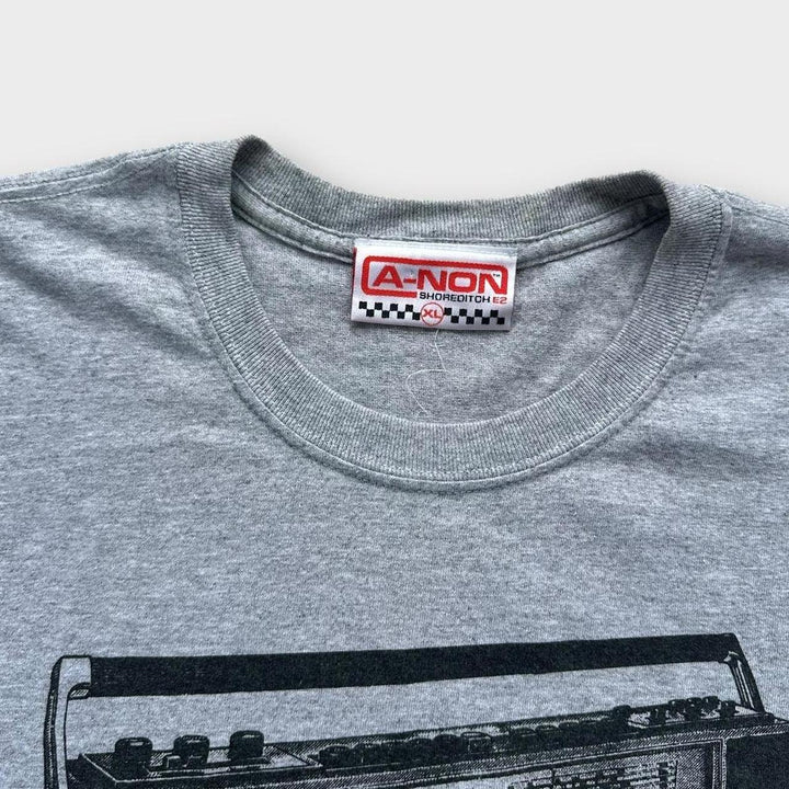 DJ tape grafisk t-shirt - XL