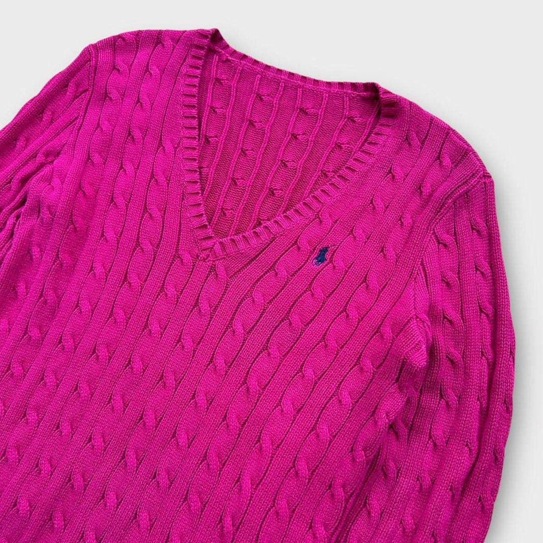 Ralph Lauren kabelstrikket trøje - medium