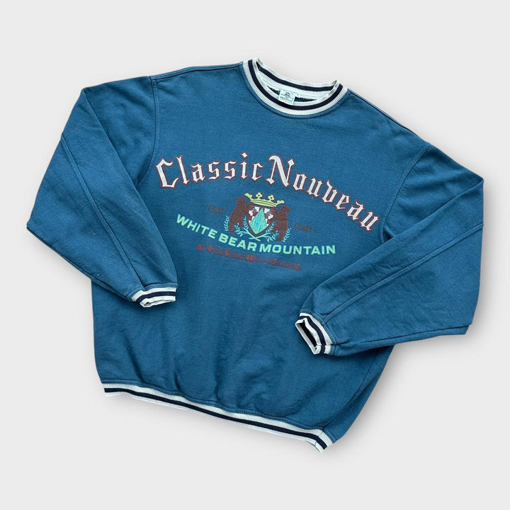 Vintage grafisk sweatshirt - stor