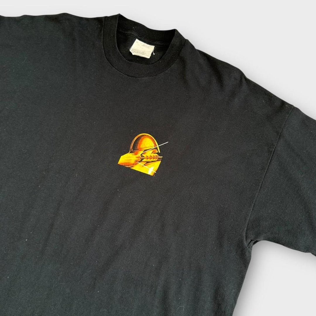 Vintage Strong bue grafisk t-shirt - XL