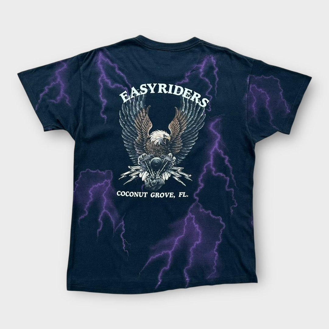 Enkeltsøm Harley grafisk t-shirt - stor