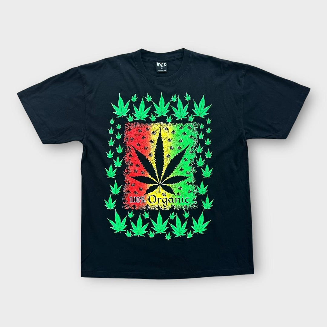Weed grafisk t-shirt - XL