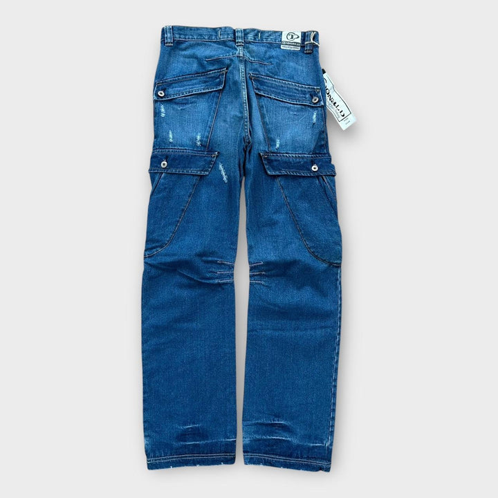 Vintage Y2K jeans med brede ben - 32 talje