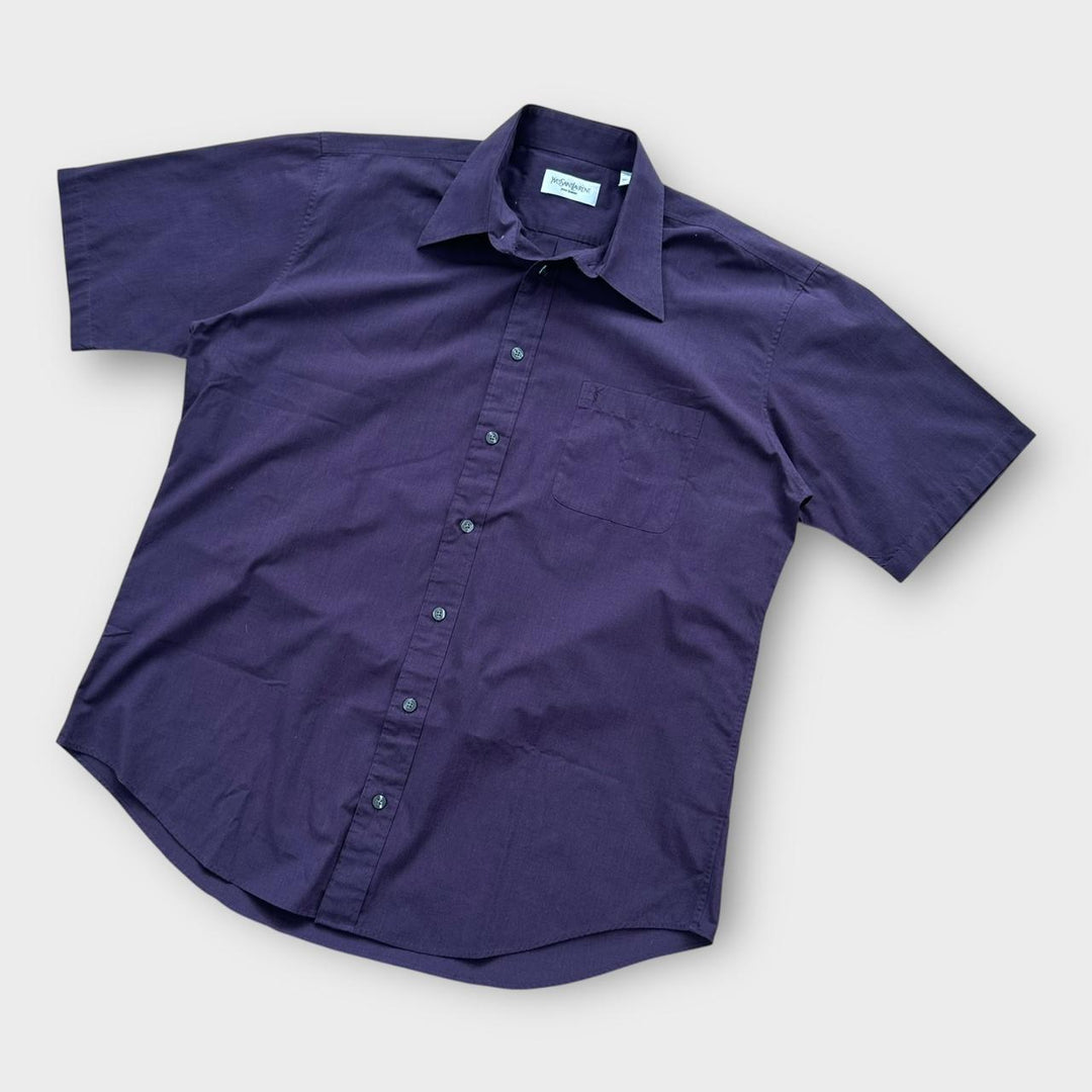 Vintage YSL kortærmet skjorte - stor