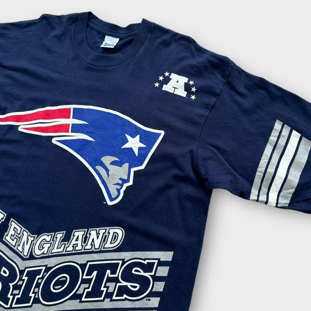 Vintage Patriots T-shirt med enkelt sting - XL
