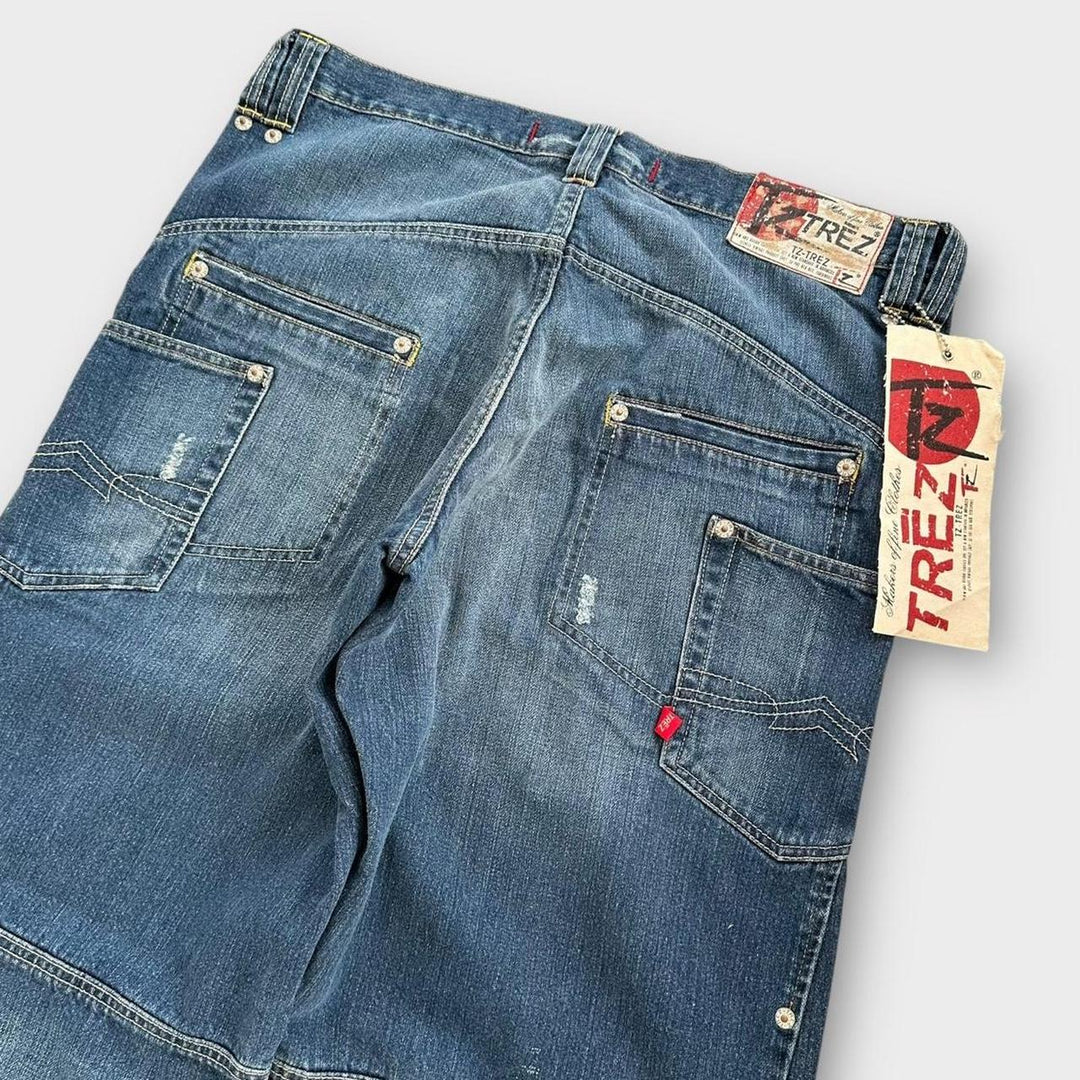 Vintage Y2K jeans med brede ben - 36 (måler som 38 tommer)