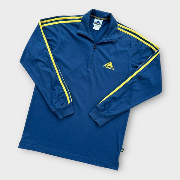 Adidas sweatshirt med kvart lynlås - lille