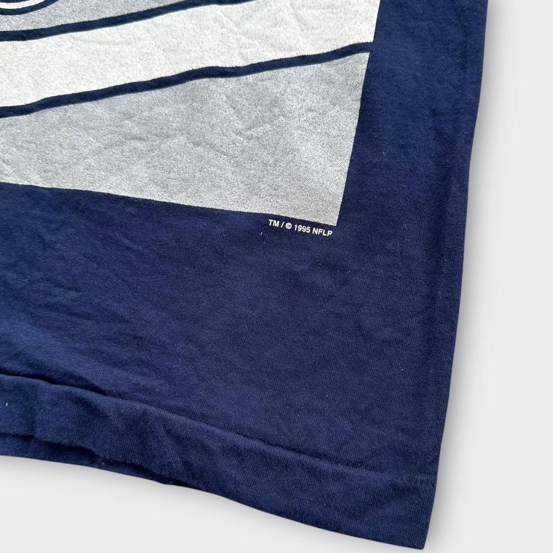 Vintage Patriots T-shirt med enkelt sting - XL