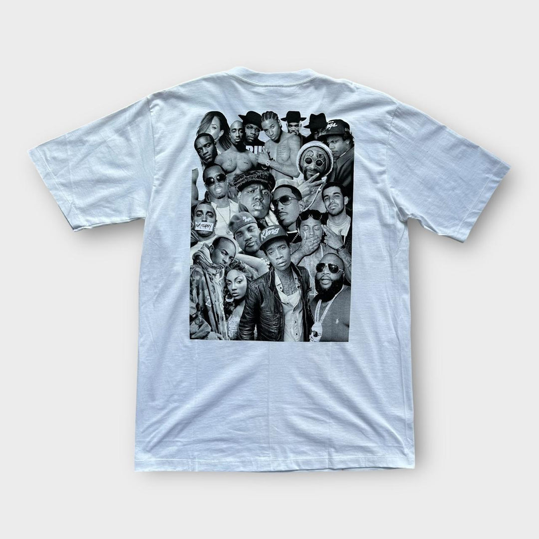 Y2K Hip-hop grafisk t-shirt - XL