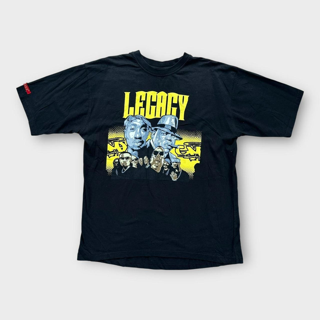 Vintage Tupac & Biggie grafisk t-shirt - XL