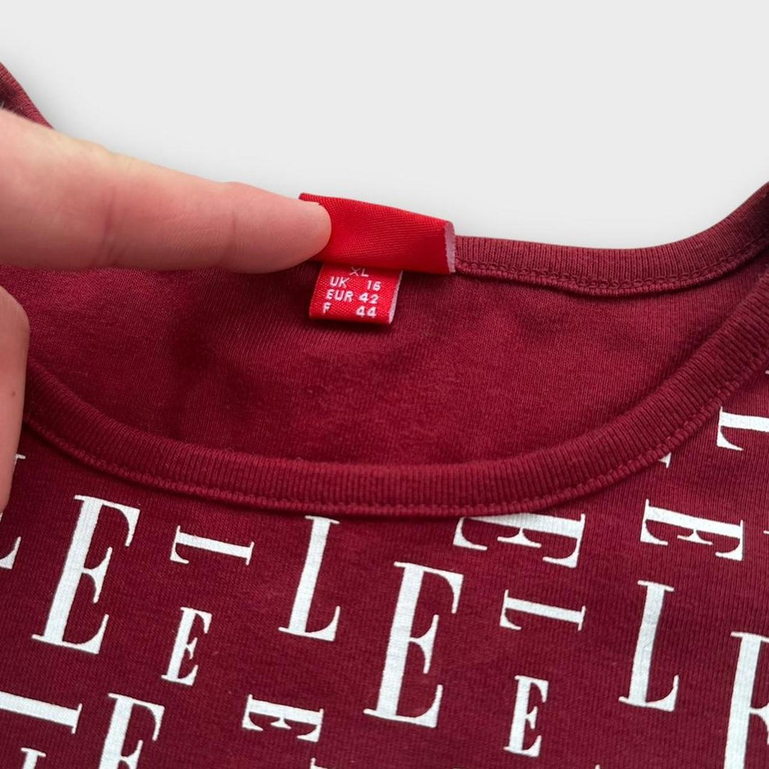 Y2K vintage Elle top - dame XL