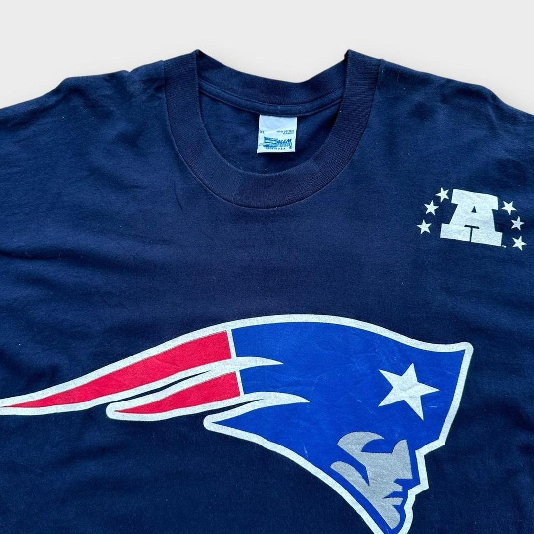 Vintage Patriots T-shirt med enkelt sting - XL
