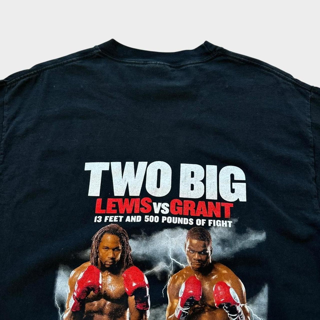 Vintage boksning grafisk t-shirt Lewis bs Grant - stor