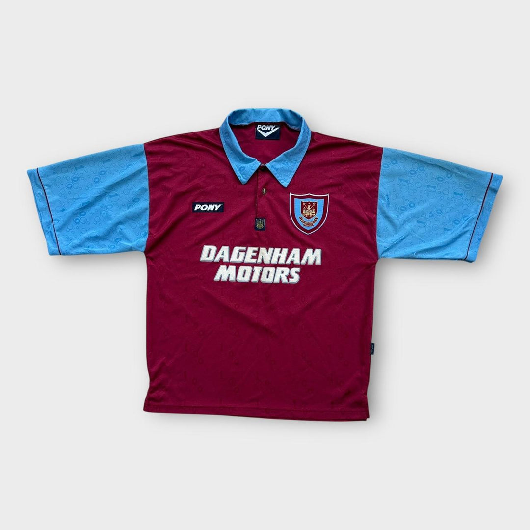Vintage West Ham fodboldtrøje - stor (baggy)