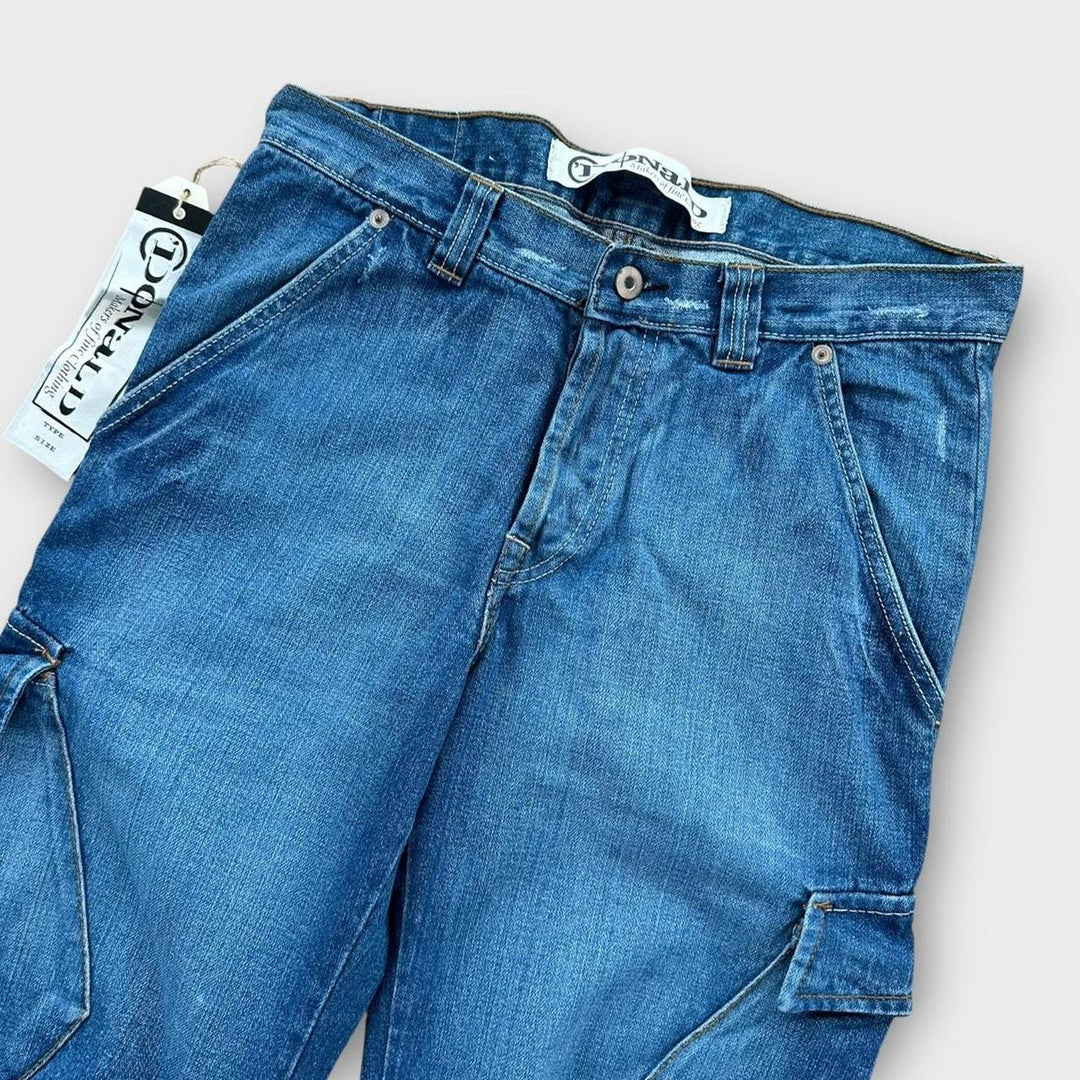 Vintage Y2K jeans med brede ben - 32 talje