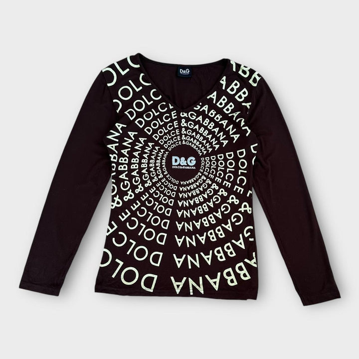 D&G Y2K top BROWN - large til kvinder