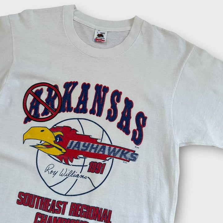 Vintage Kansas basketball grafisk t-shirt - stor