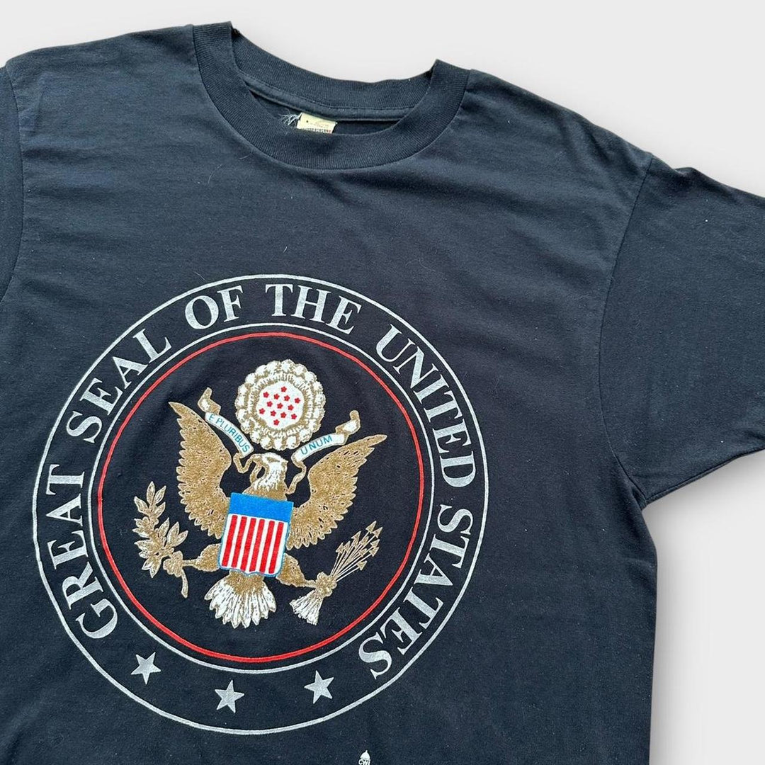 Enkeltsøm American Seal grafisk T-shirt - stor