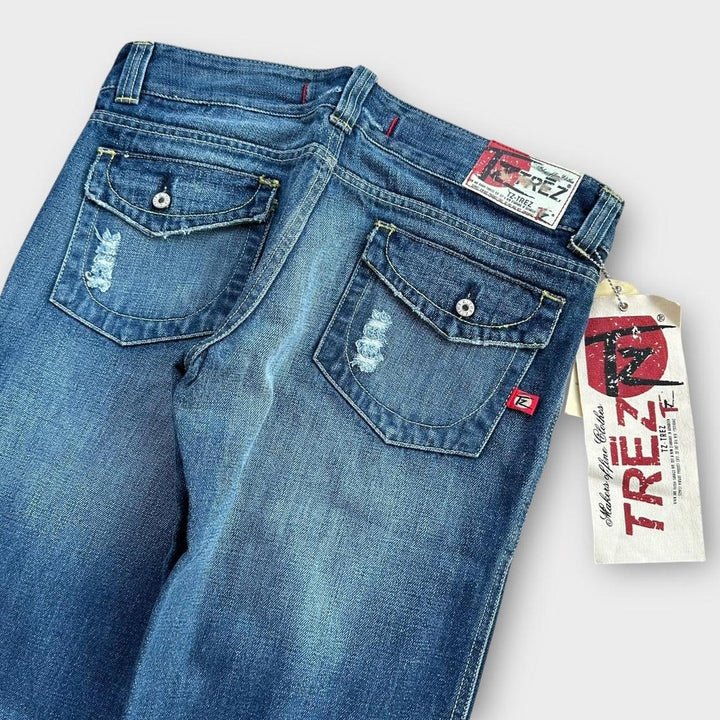 Vintage Y2K jeans med brede ben - 32 tommer