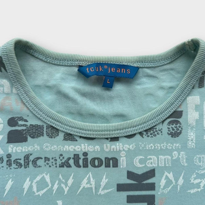 Vintage Y2K FCUK-t-shirt - large til kvinder