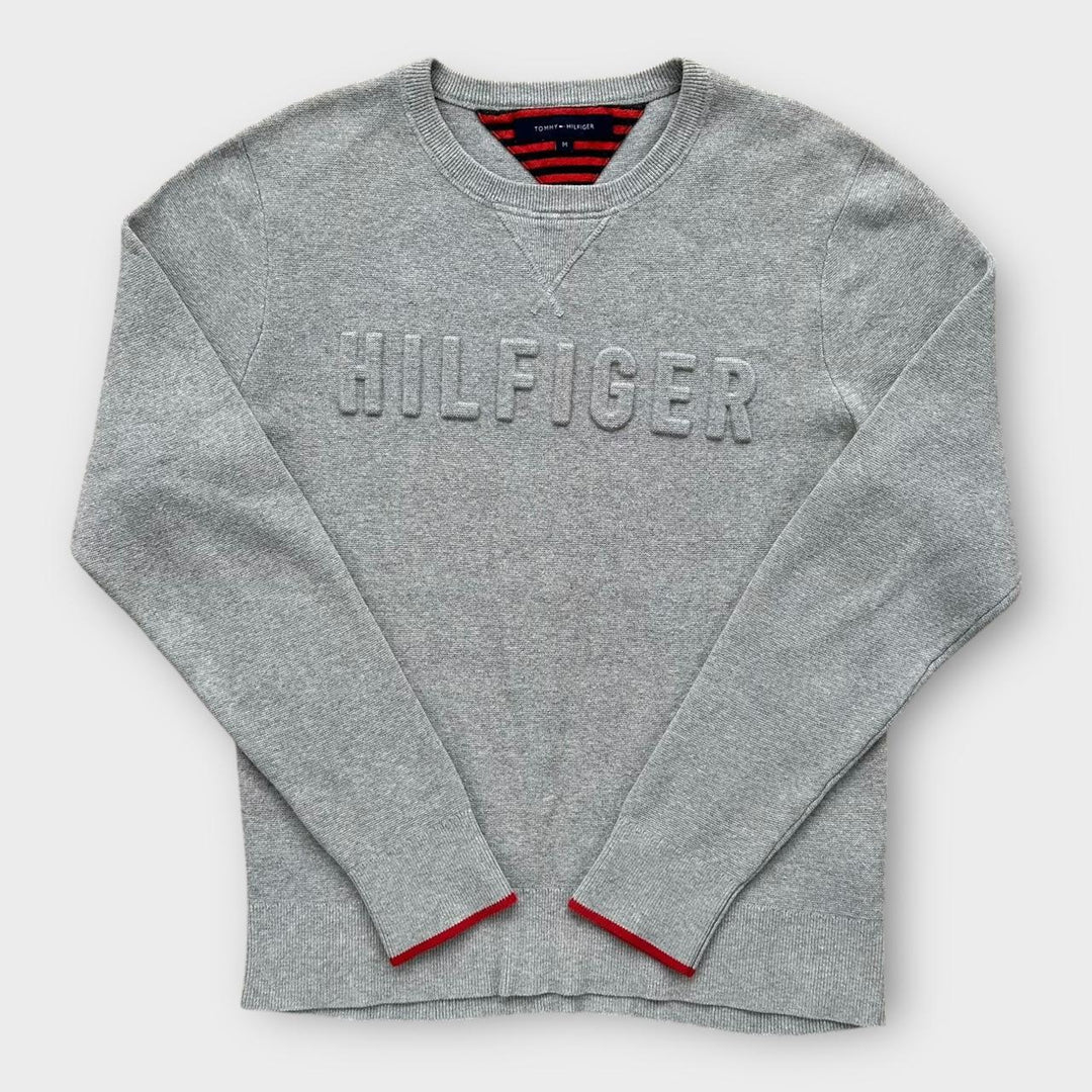 Tommy Hilfiger spell out striktrøje - medium