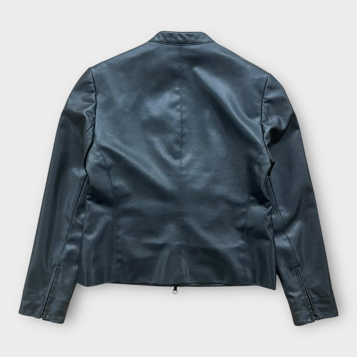 Vintage Y2K læderjakke til kvinder - UK12