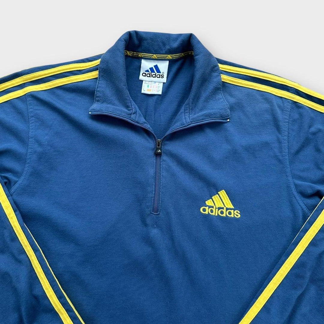 Adidas sweatshirt med kvart lynlås - lille