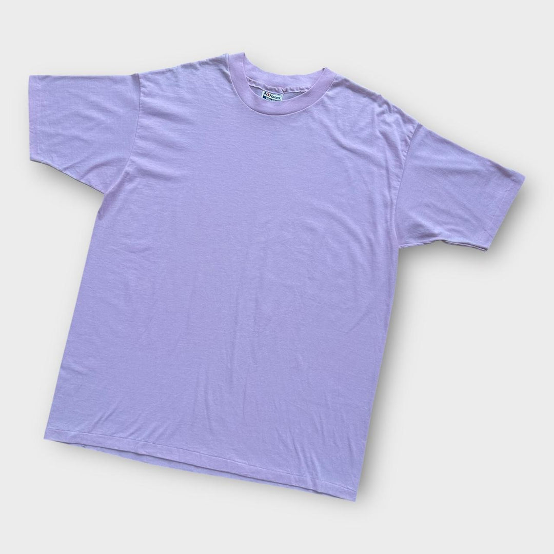 Vintage blank t-shirt med enkelt sting - XL