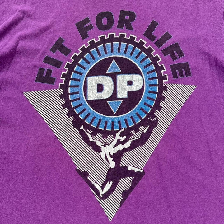 Vintage grafik t-shirt til gymnastiksalen - XXL